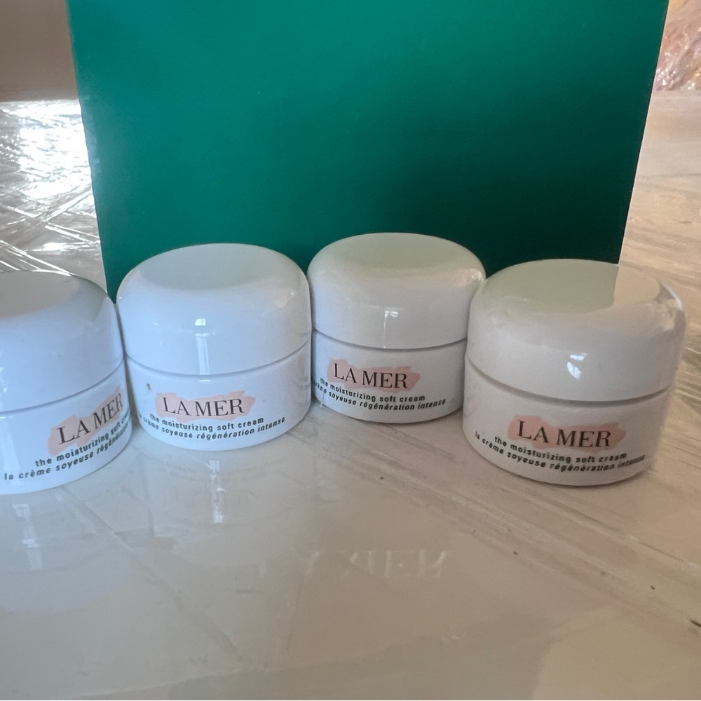 New！4Pc La Mer Moisturizing Soft Cream( 3.5ml*4=14 mL )